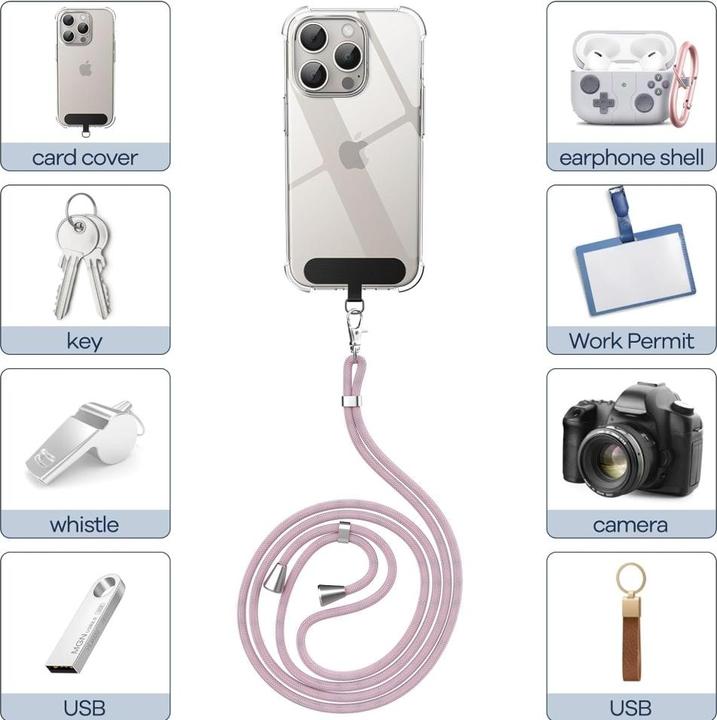 Produktbild Screenguard Universal Necklace Handykette für Smartphone Hüllen