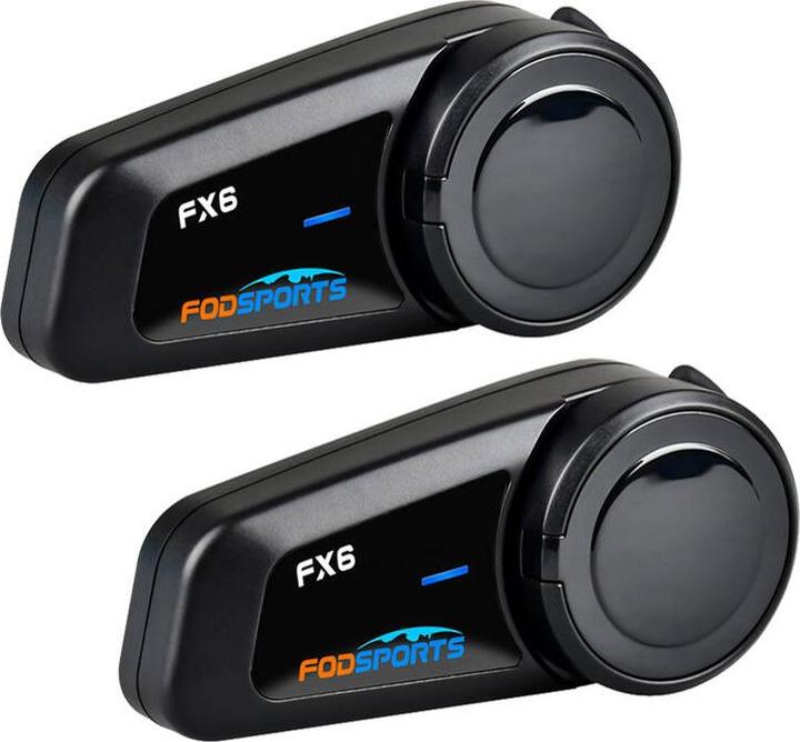 Actual product image Fodsports FX6 motorcycle intercom two-pack (black) (Set of 2)