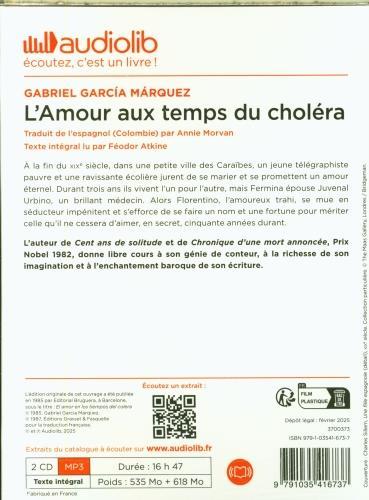Immagine prodotto L'amour aux temps du choléra (Garcia Marquez Gabriel, Francese)