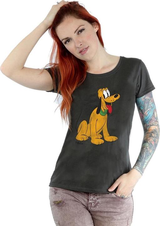Actual product image Disney Womens/Ladies Classic Pluto Heather T-Shirt (L)