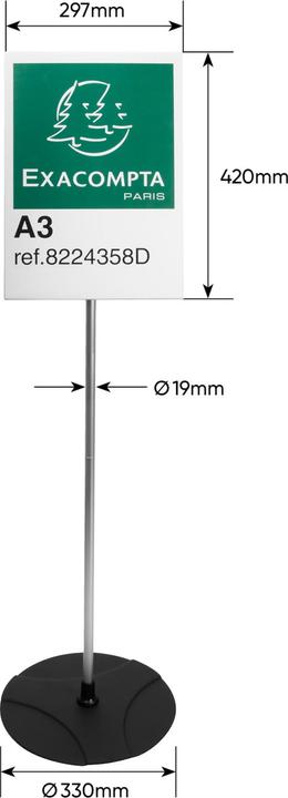 Actual product image Exacompta Floor stand (A3)