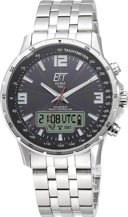 ETT EGS-11551-21M Solar Drive Funk Professional 43mm 10ATM (Chronograph, Digitaluhr, Analoguhr, 43 mm)