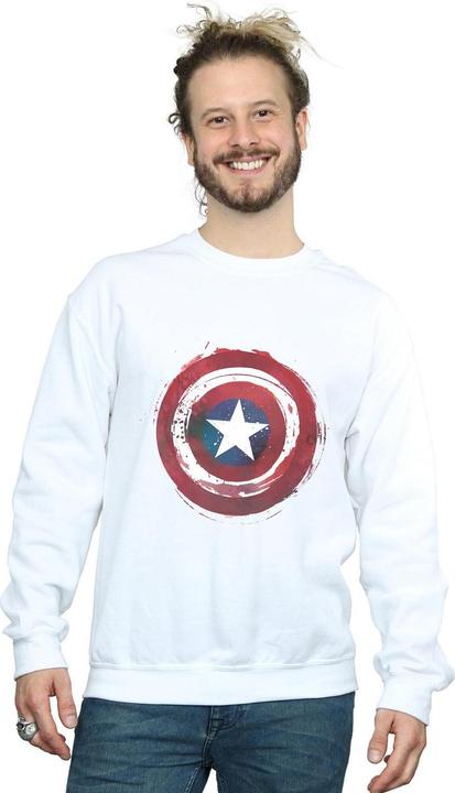 Image du produit - Sweat CAPTAIN AMERICA SPLATTER SHIELD - Homme (5XL)