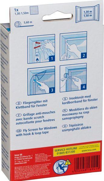 Image du produit tesa Moustiquaire STANDARD Fenêtre (130 x 150 cm)