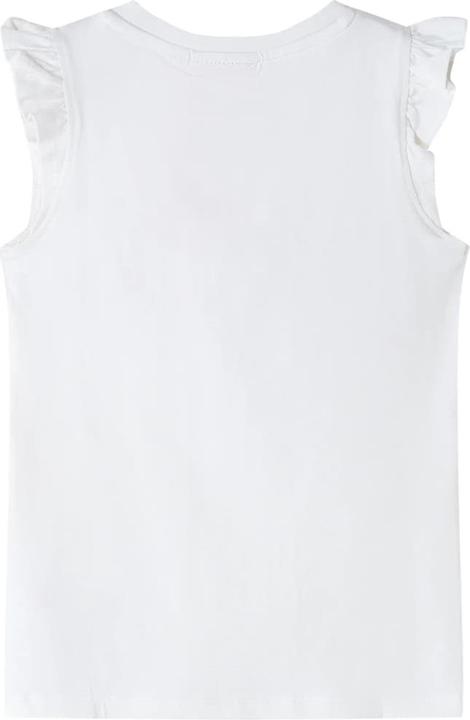 Immagine prodotto VidaXL Maglietta da bambino con maniche a balze Ecru 128,Materiale: 95 (128)