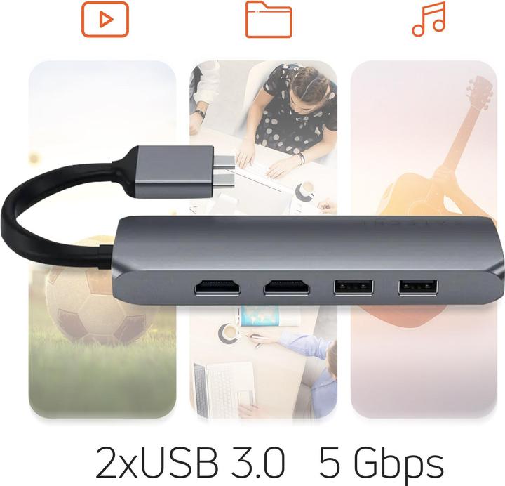 Produktbild Satechi St-Tcdmmam (USB-C, 6 Ports)