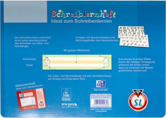 Produktbild Oxford Schreiblernheft A4 quer (A4, Weicher Einband)
