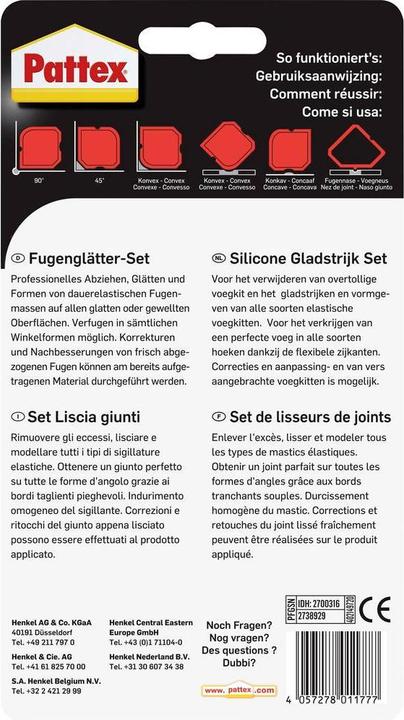Produktbild Pattex Fugenglätter Set