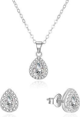 Image du produit Beneto Dazzling Jewelry Set with Zircons AGSET188R (Necklace, Earrings)