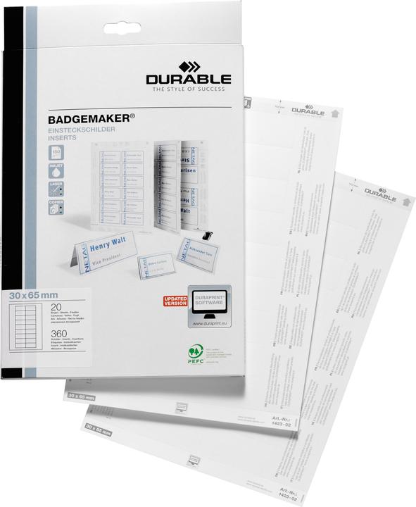 Produktbild Durable Einsteckschilder für Namensschilder