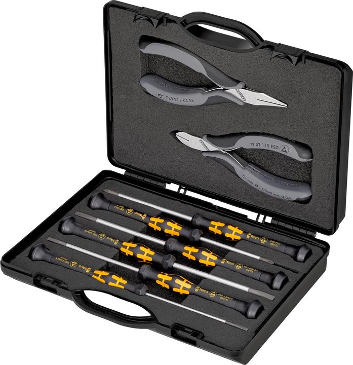Immagine prodotto Knipex Elektronikzangen-Set (210 mm)