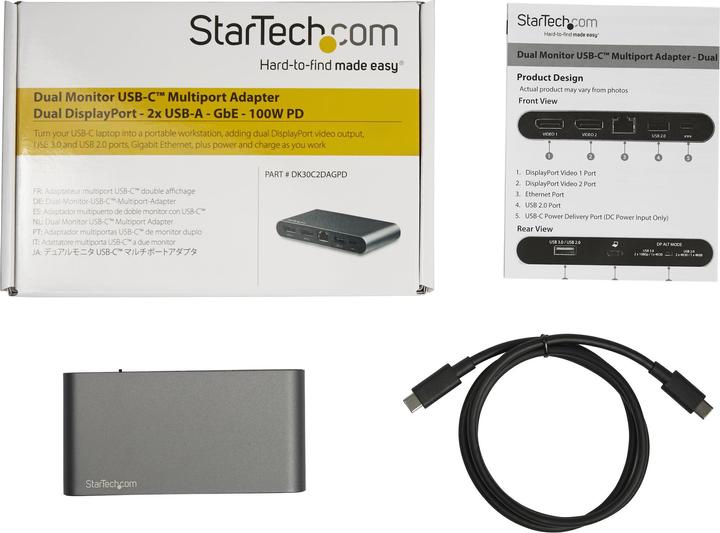Actual product image StarTech DK30C2DAGPD (USB-C, USB-A, 4 Ports)