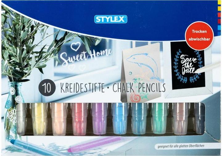 Produktbild Roost Kreidestift 28305 10 Farben (Mehrfarbig, 10 x)