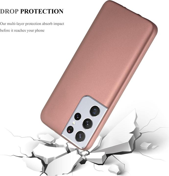 Actual product image Cadorabo TPU Matt Metallic Sleeve (Samsung Galaxy S22 Ultra)