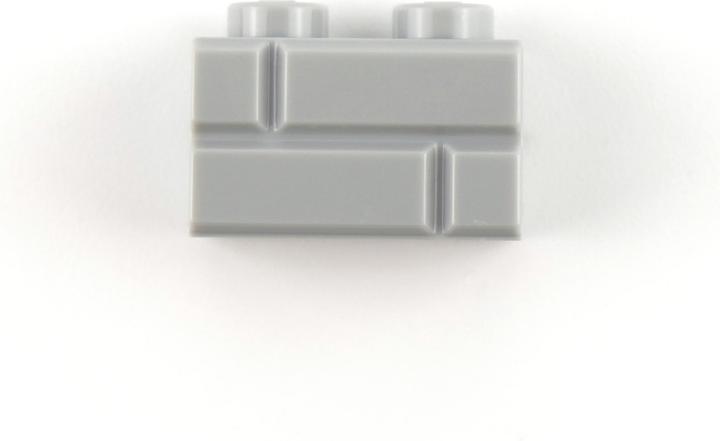Actual product image LEGO 1x2 Bricks Light grey - 100 pieces - Light bluish grey 98283 (98283, LEGO Accessories)