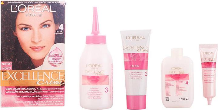 Actual product image L'Oréal Paris EXCELLENCE cream ink #4 castaño (Chestnut)