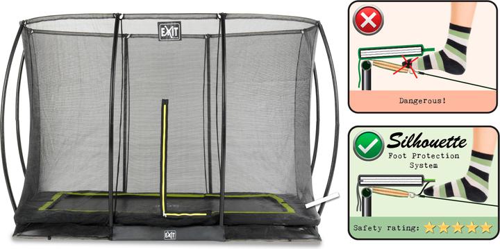 Produktbild Exit Silhouette Ground Rect mit Sicherheitsnetz (273 cm)