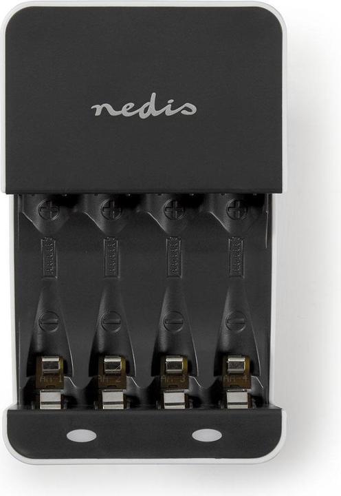 Immagine prodotto JTI NiMH Akkuladegerät AA / AAA | 1,2 V DC | Erhaltungsladung | Euro / Typ C (CEE 7/16) | Batterietyp En (1 pz.)