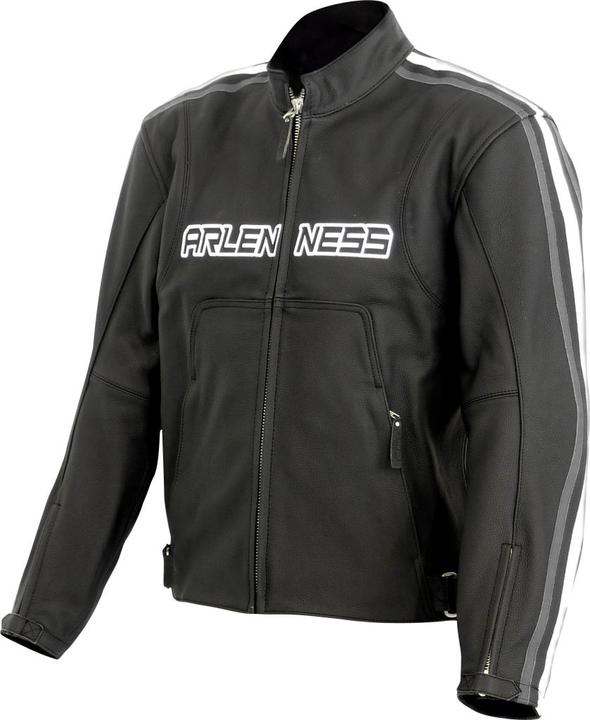 Produktbild Arlen Ness LJ-8364-AN Lederjacke schwarz-grau-weiss 52 (Herren, 52)