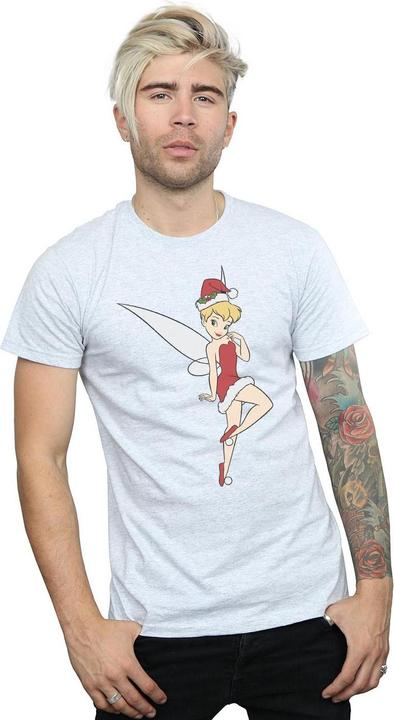 Actual product image Disney Mens Tinker Bell Christmas T-Shirt (3XL)