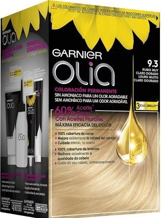 Actual product image Garnier OLIA Coloración Permanente #9,3 Rubio Muy claro Dorado 4 pz (9.3 Rubio Muy claro Dorado)
