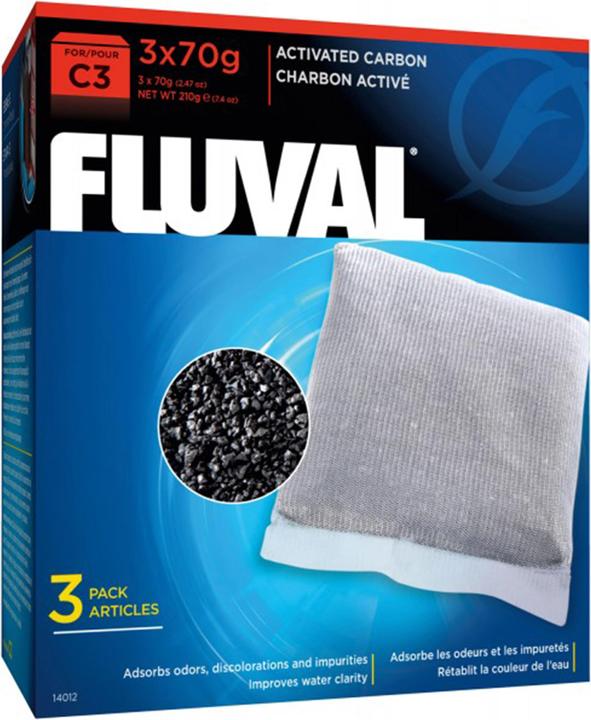 Fluval Cartuccia di carbonio C3 3x70g