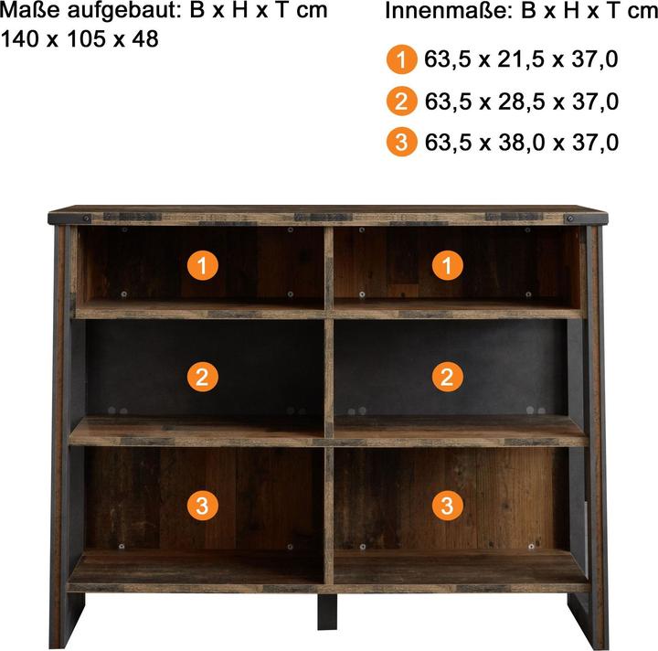 Actual product image Trendteam Prime Pier (120 x 48 x 105 cm)