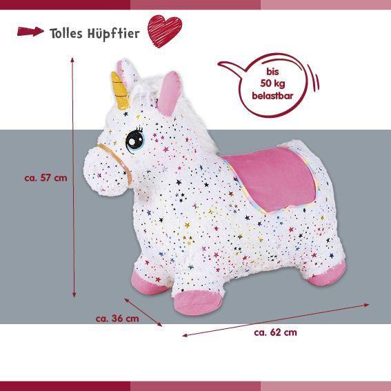 Produktbild Knorrtoys Hüpftier Einhorn bunt inkl. Luftpumpe