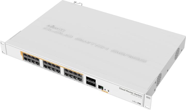 Actual product image MikroTik CRS328-24P-4S+RM: Smart PoE Switch (28 Ports)