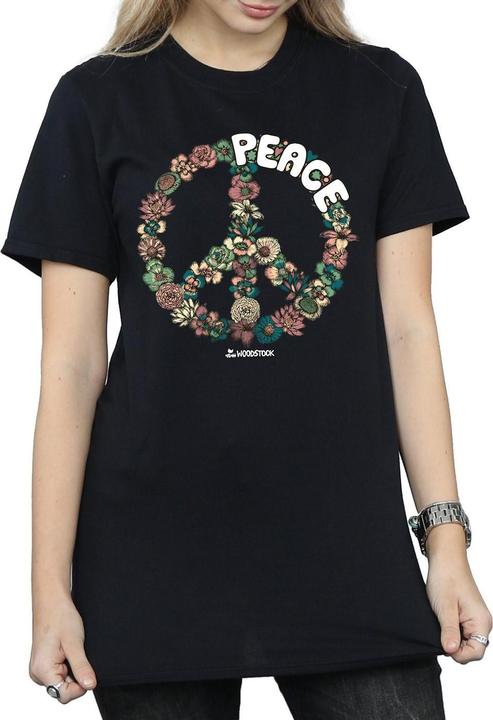 Immagine prodotto Woodstock Floral Peace Maglietta Ampia Donna (3XL)