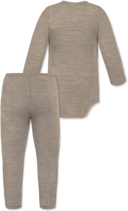 Produktbild Normani Baby Merino Wickelbody Langarm "Kaitaia" und Baby Merino Hose „Silverdale" - 9625 (86)