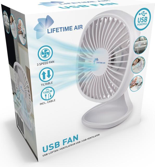 Actual product image Lifetime Mini fan usb white