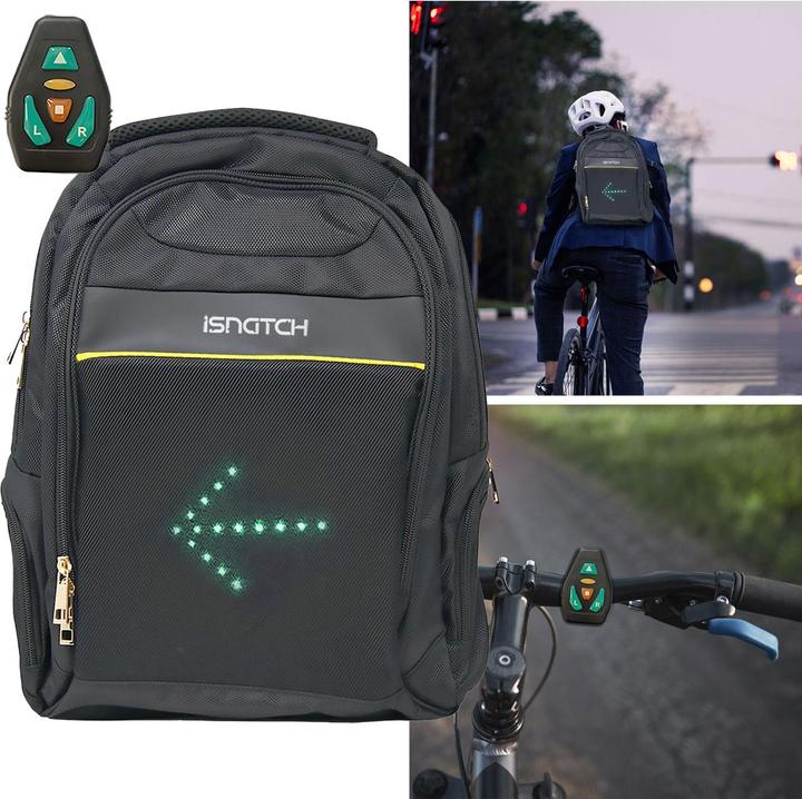 iSnatch LED Blinker-Rucksack fÃ¼r Laptops, schwarz (24 l)