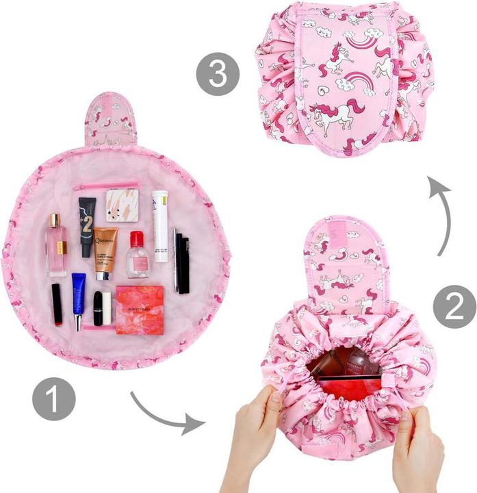 Image du produit Intirilife Trousse de toilette en ROSA BLANC PFERDES