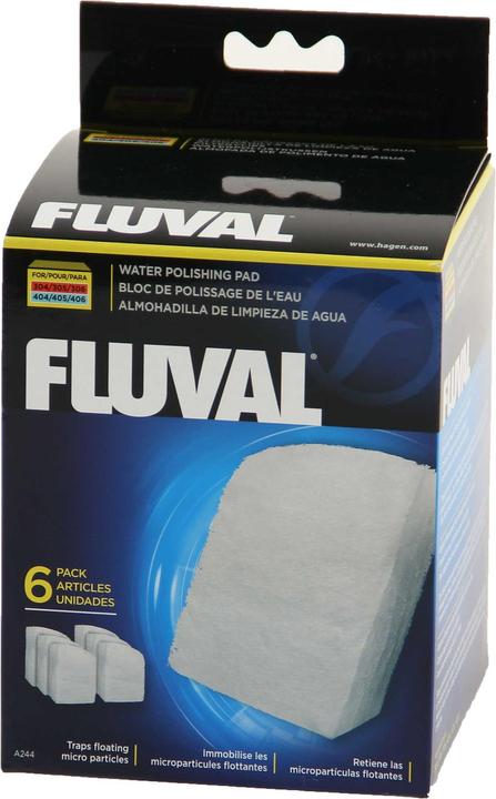 Image du produit Fluval Cartouche de filtre fin 306/406 6 pièces (Filtres internes, Eau douce)