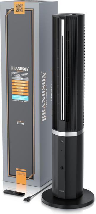 Produktbild Brandson Turmventilator mit Wasserkühlung, Luftkühler, Eco DC-Motor 55W, Timer, Oszillation, leiser Lüfter (53.50 dB)
