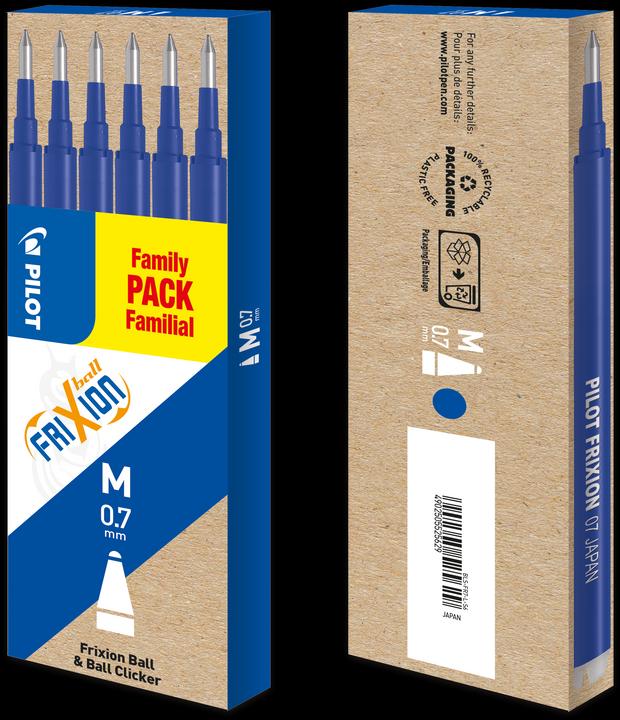 Produktbild Pilot FriXion Refill Set à 6 (Ersatzmine, Blau, 0.70 mm)