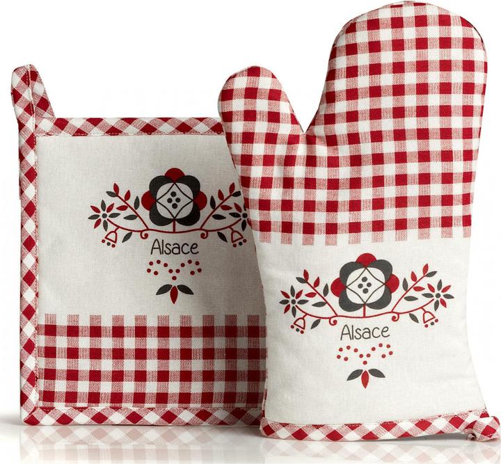 Winkler nippa set aus handschuh und topflappen (Hülle aus 100% Baumwolle Füllung aus 100% Baumwolle)