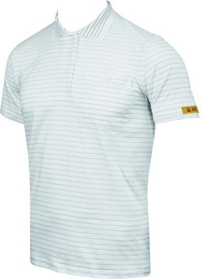 Actual product image HB Tempex ESD ladies polo shirt Conductex Cotton Knit, white, size: S (S)