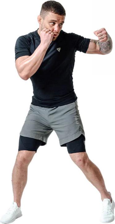 Actual product image Rdx MMA Shorts T16 Grey/Black-Xl (XL)