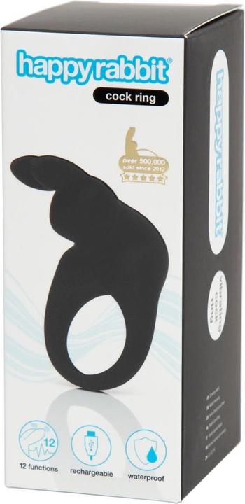 Produktbild Happy Rabbit Cock Ring Black (3 cm)
