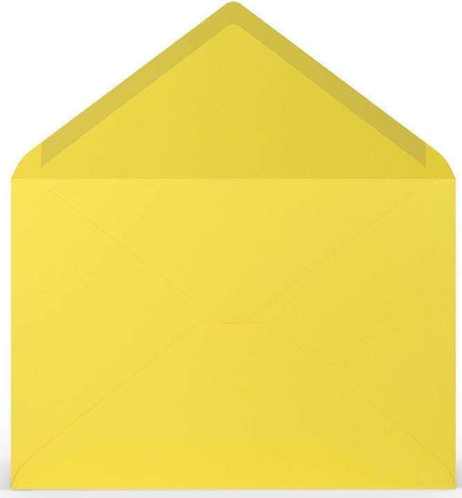 Actual product image Magni 220711543 - Coloretti envelopes, 80 g/m², DIN C5, golden yellow, 5 pieces (C5, 5 x)