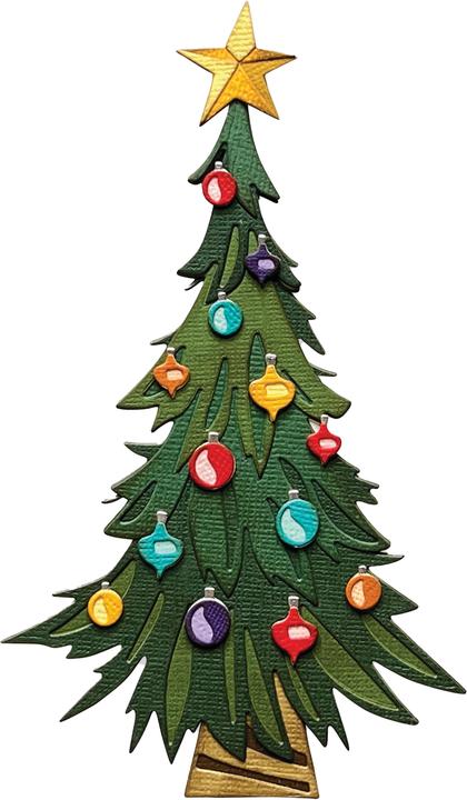 Image du produit Sizzix Thinlits pochoir de perforation "Trim a Tree Colorize by Tim Holtz".