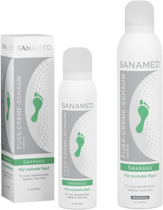 Sanamed Fuss-Creme-Schaum Smaragd