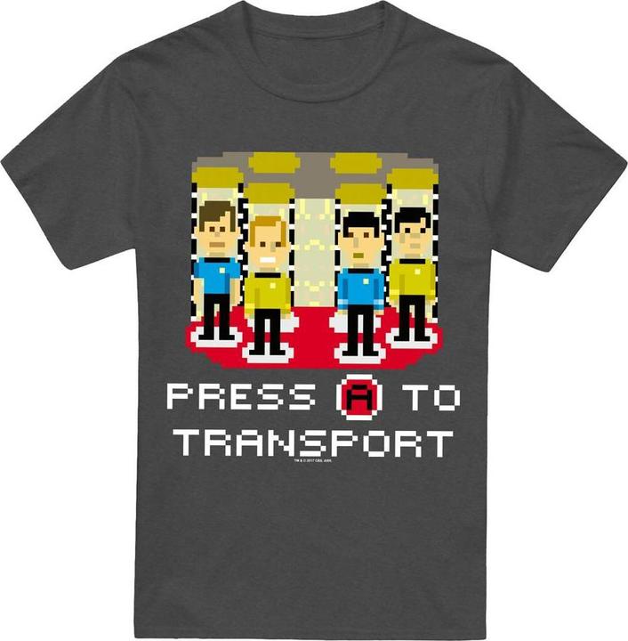 Actual product image Unisex Adult Press A to Transport T-Shirt (XXL)