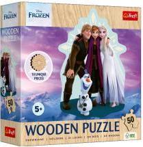 Actual product image Trefl Wooden Puzzle Junior 50 - Disney Frozen (50 pieces)