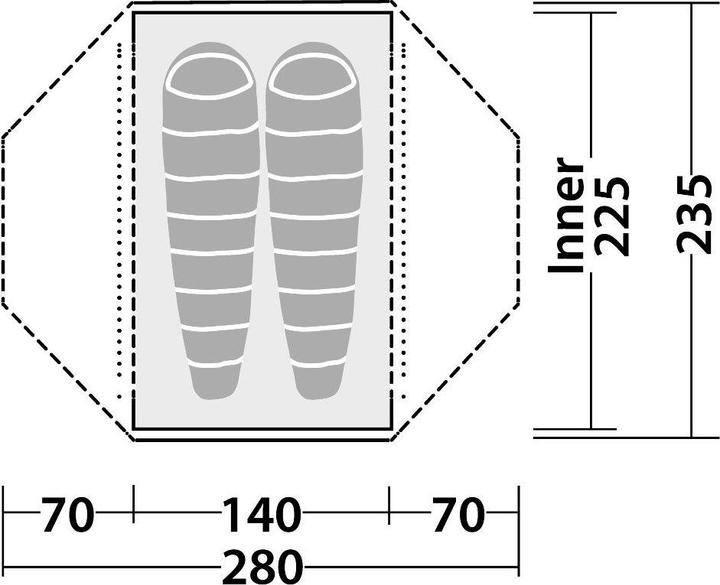 Image du produit Robens Tente Lodge 2 (Tente igloo, 3.10 kg, 2 personnes)