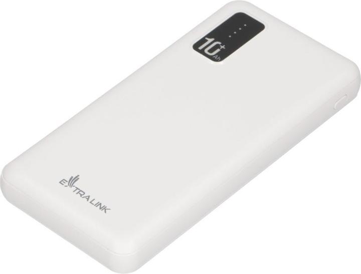 Actual product image Extralink EX.19638 power bank Lithium Polymer (LiPo) White (10000 mAh, 10 W, 37 Wh)