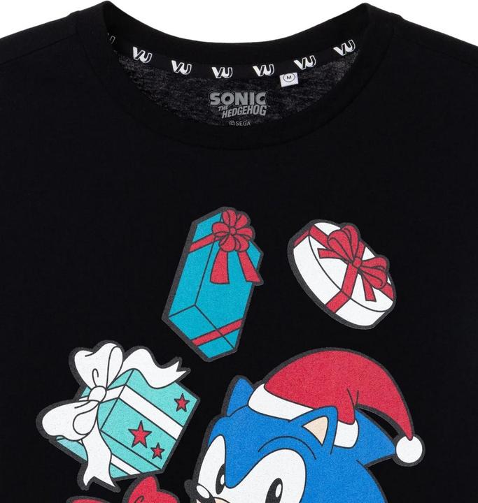 Actual product image Sonic The Hedgehog Mens Present Christmas T-Shirt (XL)