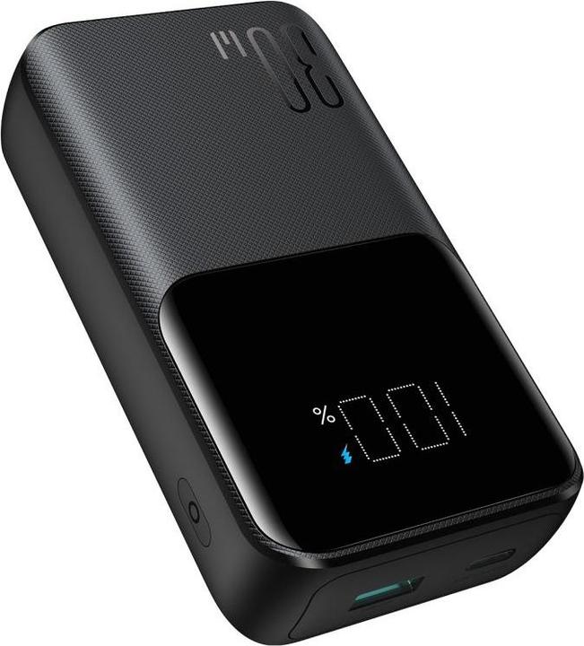 Produktbild Joyroom 30W 20000mAh mini Power Bank with built-in Cables, USB-A & USB-C - Black (10000 mAh, 30 W, 37 Wh)